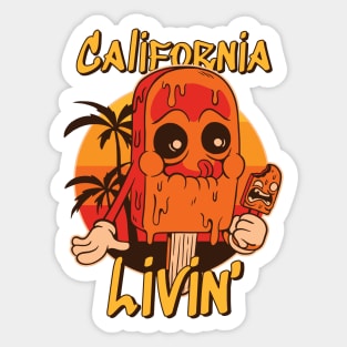 California Livin´ Ice Cream Sticker